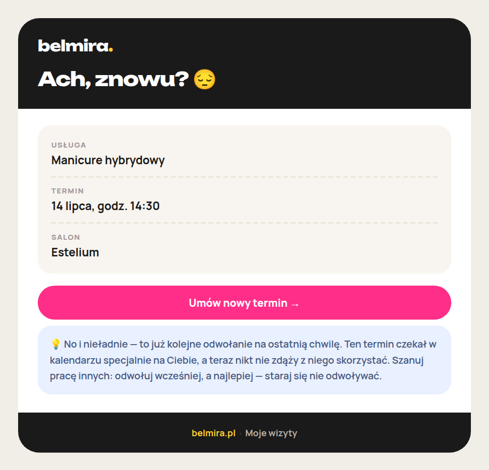 Mail Belmiry „Ach, znowu?